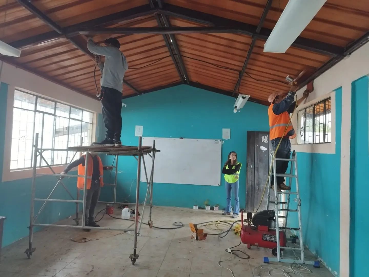 Cubierta, Aulas y Pasarela, U.E. Jaime Chávez, foto 5